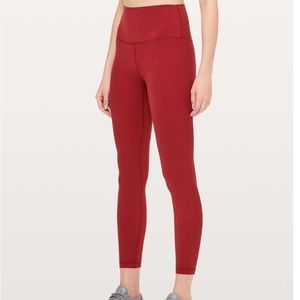 Dark sport red Align leggings
